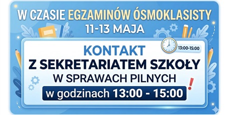 EGZAMINY ÓSMOKLASISTY 