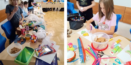 WARSZTATY KREATYWNE O TEMATYCE ŚWIĄTECZNEJ W KLASIE 4C I 6A