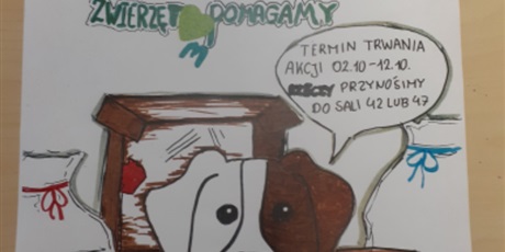 Powiększ grafikę: W EKOSZKOLE  DZIAŁAMY- ZWIERZĘTOM POMAGAMY